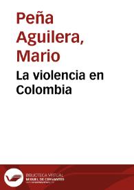 La violencia en Colombia