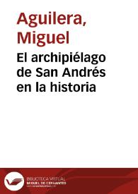El archipiélago de San Andrés en la historia