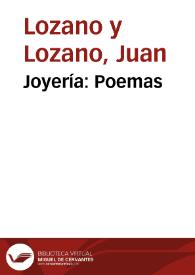 Joyería: Poemas