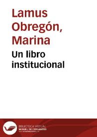 Un libro institucional