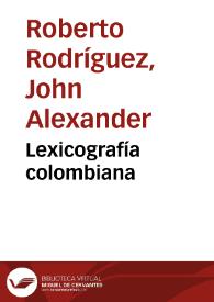Lexicografía colombiana