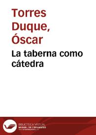 La taberna como cátedra