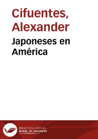 Japoneses en América