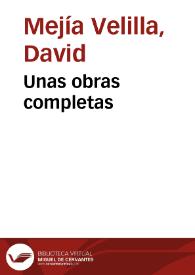 Unas obras completas