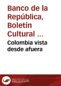 Colombia vista desde afuera
