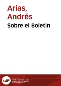 Sobre el Boletín