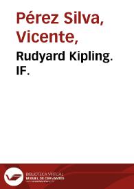 Rudyard Kipling. IF.