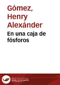 En una caja de fósforos