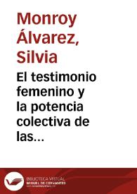 El testimonio femenino y la potencia colectiva de las narrativas