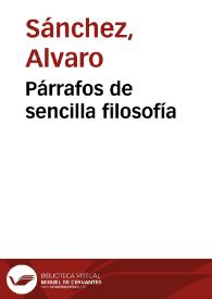 Párrafos de sencilla filosofía
