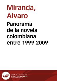 Panorama de la novela colombiana entre 1999-2009