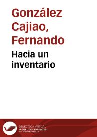 Hacia un inventario