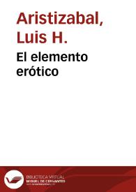 El elemento erótico