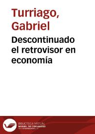 Descontinuado el retrovisor en economía