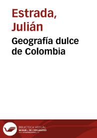 Geografía dulce de Colombia