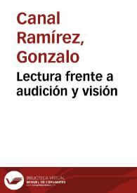Lectura frente a audición y visión