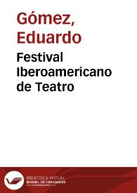 Festival Iberoamericano de Teatro