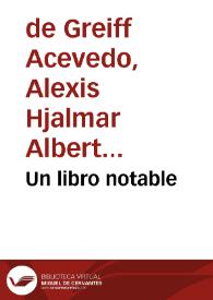 Un libro notable