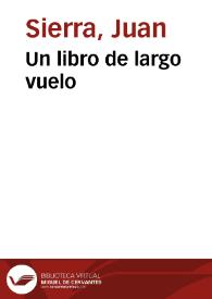 Un libro de largo vuelo