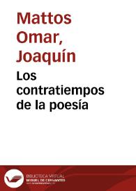 Los contratiempos de la poesía