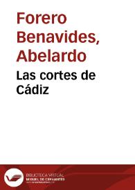 Las cortes de Cádiz