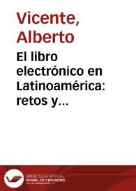 El libro electrónico en Latinoamérica: retos y oportunidades