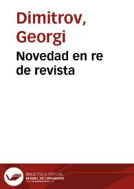 Novedad en re de revista