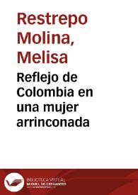 Reflejo de Colombia en una mujer arrinconada