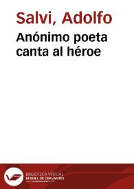 Anónimo poeta canta al héroe