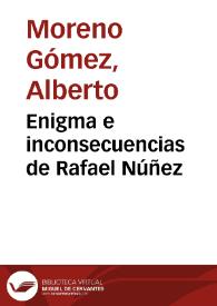 Enigma e inconsecuencias de Rafael Núñez