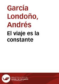 El viaje es la constante