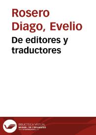 De editores y traductores