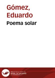 Poema solar