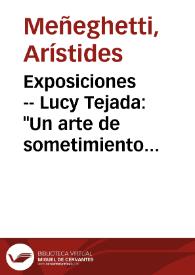Exposiciones -- Lucy Tejada: 