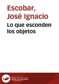 Lo que esconden los objetos