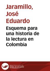 Esquema para una historia de la lectura en Colombia