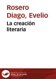 La creación literaria