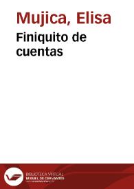 Finiquito de cuentas