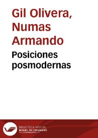 Posiciones posmodernas