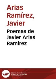 Poemas de Javier Arias Ramírez