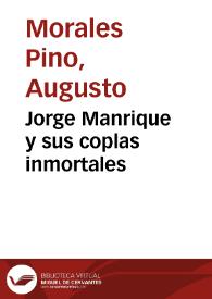 Jorge Manrique y sus coplas inmortales