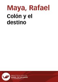 Colón y el destino