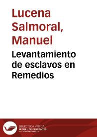 Levantamiento de esclavos en Remedios