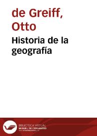 Historia de la geografía