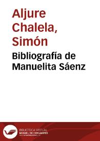 Bibliografía de Manuelita Sáenz