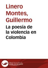 La poesía de la violencia en Colombia