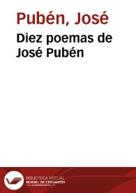 Diez poemas de José Pubén