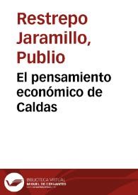 El pensamiento económico de Caldas