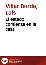 El estado comienza en la casa