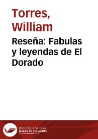 Reseña: Fabulas y leyendas de El Dorado